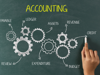 Illustration of the bookkeeping process, representing automated financial record-keeping in Twinline.org's co-lending module